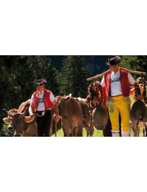 Swiss Cow Bell 'Switzerland Emblem' Gold
