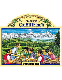 Appenzeller Bier - 'Quöllfrisch Naturtrüb' Non-Filtered Premium Lager Beer (10 x 33 CL)